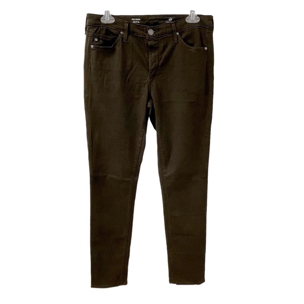 AG Adriano Goldschmied The Prima Cigarette Leg Jeans Dark Brown Women’s 28R